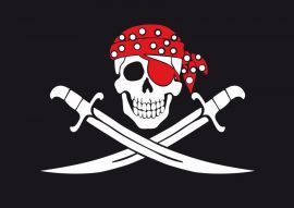 Фреска Пиратский флаг с косынкой