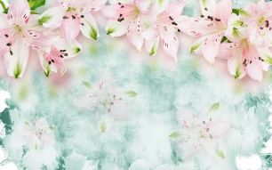 Фотообои Нежные лилии