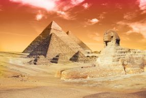 Фреска египетские пирамиды
