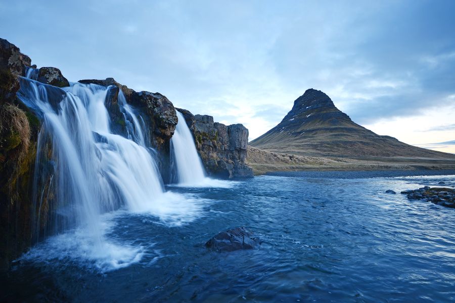 Картина на холсте Река Тьорурсау в Исландии, арт hd1168801