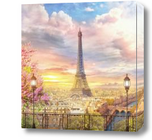 Картина Эйфелева башня вид на Париж